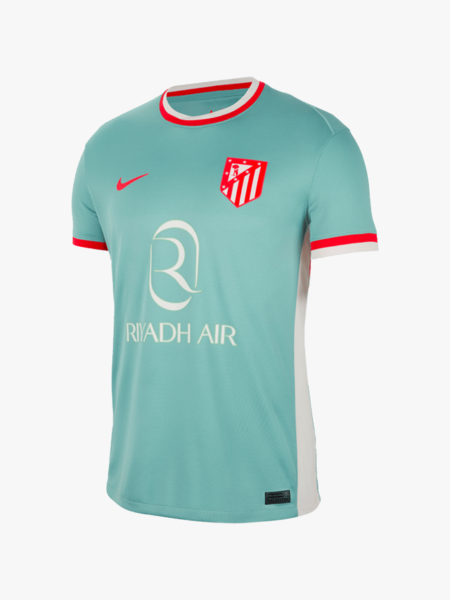 Maillot Extérieur Atlético Madrid 2024/2025, bleu ciel avec bordures rouges et blanches - Maxikits