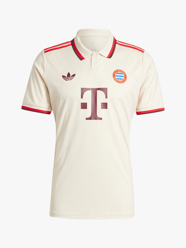 Maillot Third Bayern Munich 2024/2025 crème, col polo vintage - Maxikits